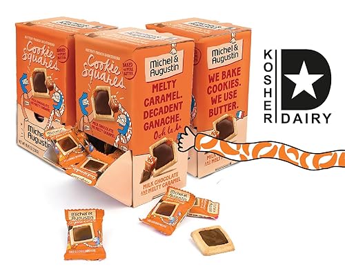 Miniatura 3 de Michel et Augustin Galletas, aperitivos envueltos individualmente, caja de regalo de 3 galletas Changemaker, chocolate con leche y mantequilla de