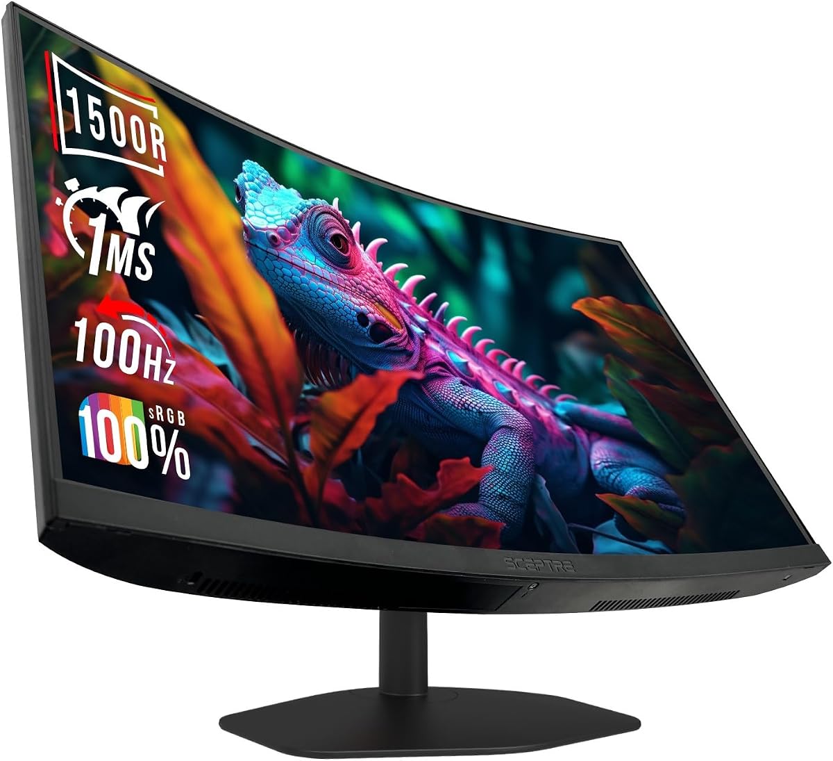 Curved 24-inch Gaming Monitor 1ms 100Hz 1500R DisplayPort HDMI X2 Eye Care 100% sRGB Build-in Speakers, Machine Black 2025 (C248W-FW100T Series)