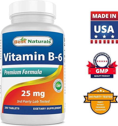 Miniatura 7 de Best Naturals Vitamina B2 (riboflavina) 400 mg y vitamina B-6 25 mg