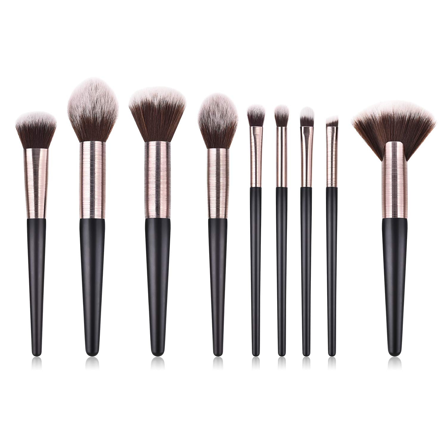 Makeup Brushes, ITME Premium Professional Makeup Brush Set,9PCS Synthetic Makeup