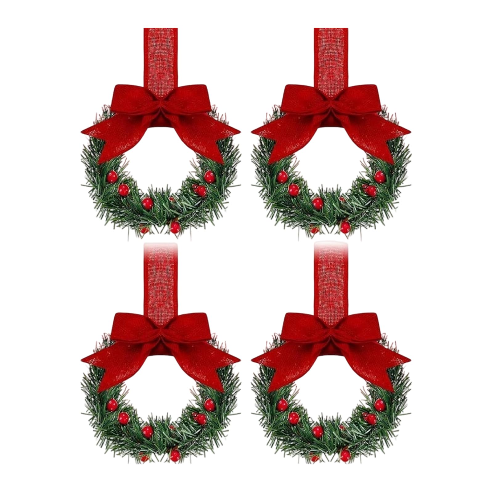Bowknot Ribbon Wall Hanging Rings Wreath Multipurpose Decorative Closet Accessories for Festival Event PVC Decorative Wall Hook