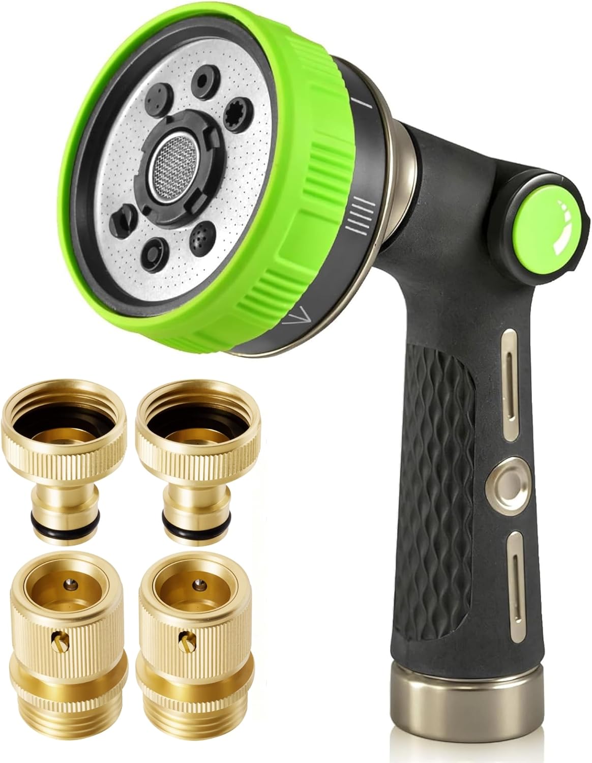 RAINPOINT Hose Sprayer Nozzle Heavy Duty, Quick Connect Hose Fittings