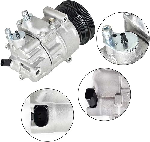 Miniatura 4 de marddpair Compresor de CA con embrague de repuesto para Beetle Beetle Cabrio Golf Passat Rabbit CO 4574JC