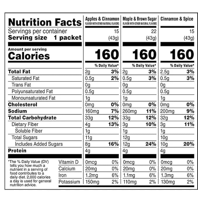 Avena Instantánea Variedad kawa enterprises 1.5168 Ounce Pack 52 unidades miniatura 2