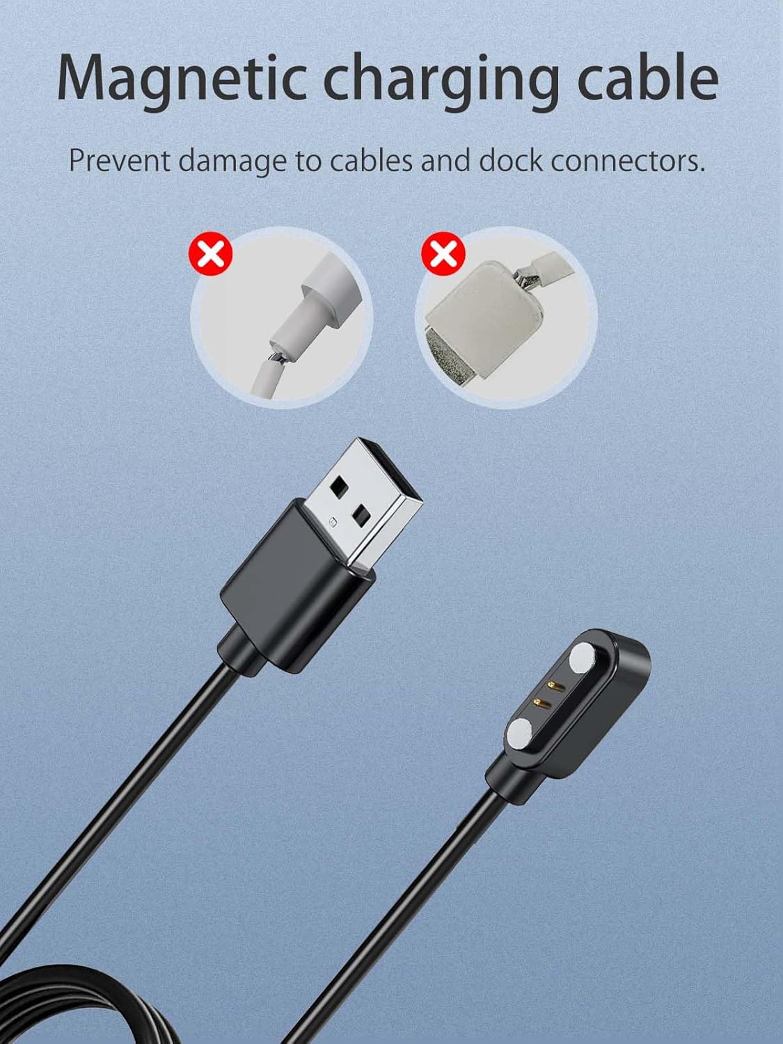 Comparison of magnetic charging cable vs. traditional connectors