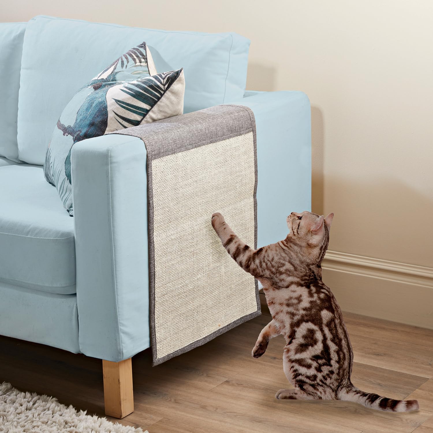 Tapis griffoir pour chat résistant pour éliminer les rayures sur canapé