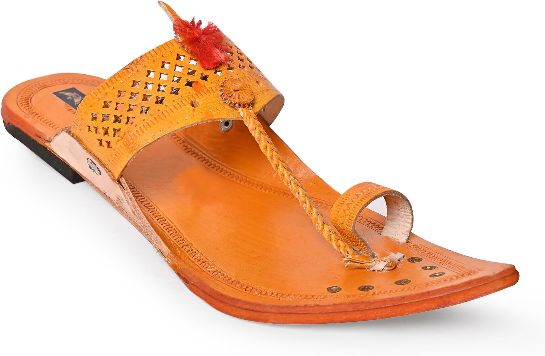 Royal Khwaab Kolhapuri Chappal for Men| Kolhapuri Slippers for Men| kolapuri chapal Men| Leather Slippers for Men| Leather Chappal for Men-AB-Parent A13