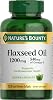 Nature's Bounty Flaxseed y Omega 3, 1200mg, 125 cápsulas blandas | Apoya la salud cardiovascular, 125 cápsulas (Paquete de 1) 1