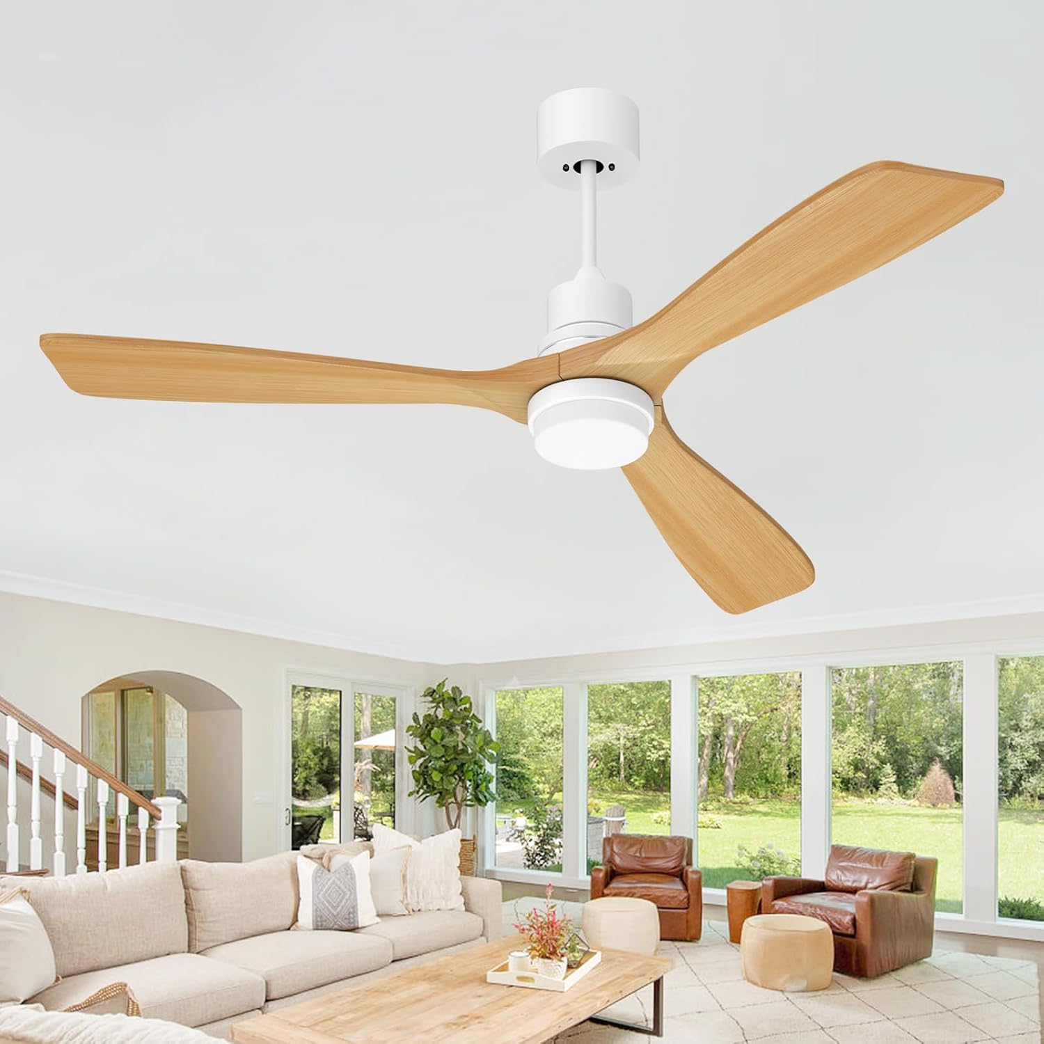 Amazon.com: ghicc Ceiling Fans with Lights and Remote Modern Ceiling ...