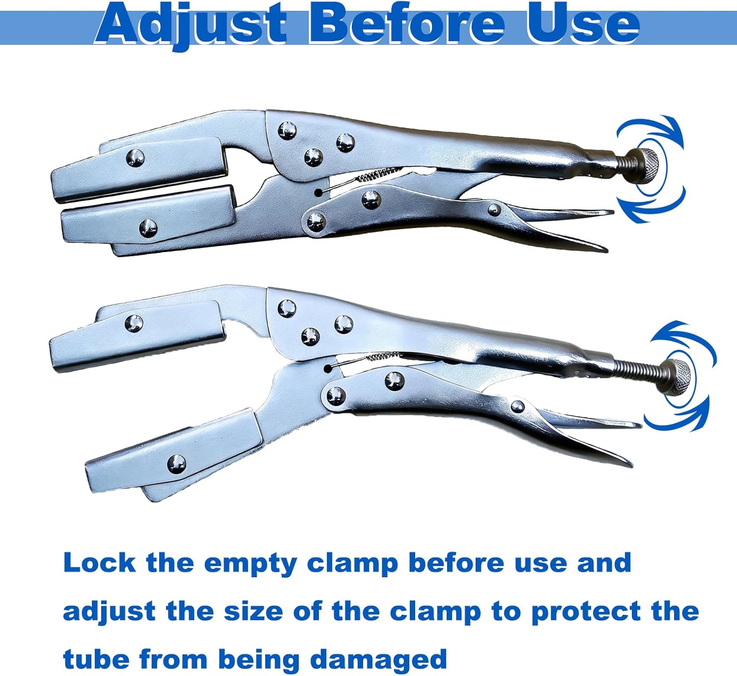 10-Inch Radiator Hose Clamp Pliers Set 4-Pack, Heavy Duty Self-Locking Pinch Off Tool for Automobile Radiator Pipes, Fuel Hoses, Water & Vacuum Lines