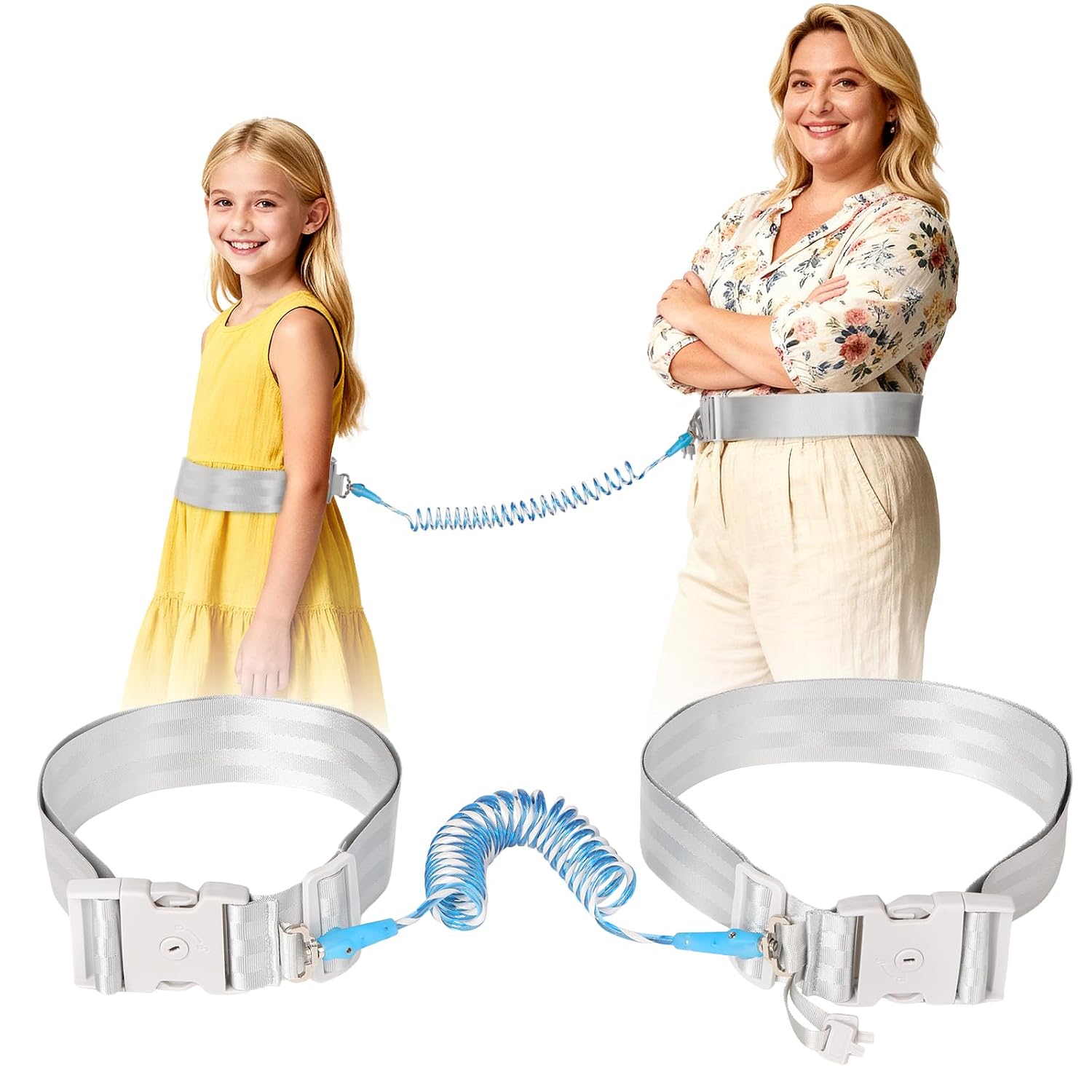 JXM Child Waist Harness with Lock for Hands-Free Safety Walking, Adjustable Waist Tether for Big Kids with Autism Special Needs ADHD, Child Elopement Leash for Outdoor Travel