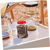 Vista 8 de Hemoton 2 tarros herméticos de almacenamiento de plástico para organización de cocina, recipientes de alimentos transparentes, tapa sellada para té