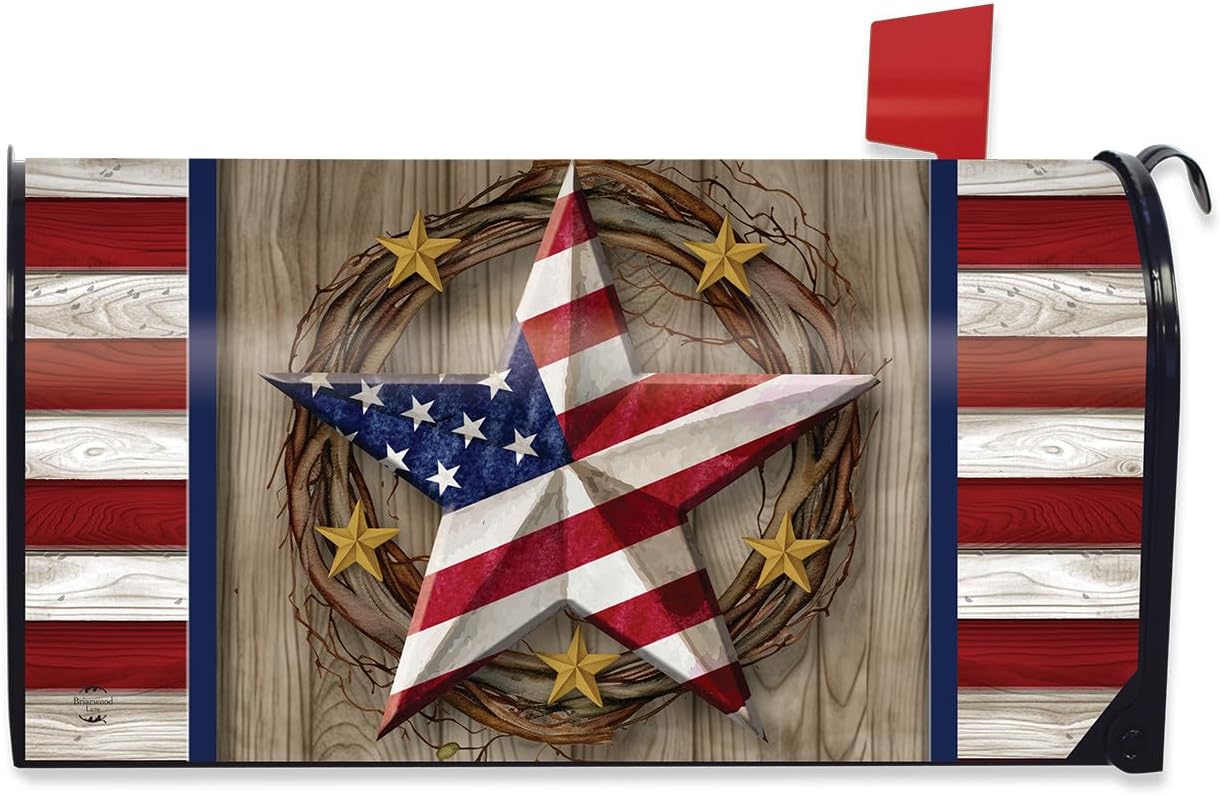 Briarwood Lane American Barn Star Mailbox Cover