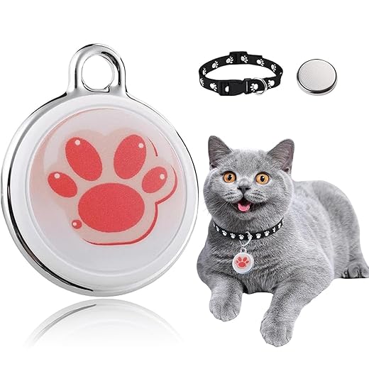 Vtizikl GPS Tracker Collar for Cats and Dogs - Waterproof IP65 Pet Tracker with 360-Day Battery Life, Real-Time Global Tracking, No Monthly Fees, Lightweight & Comfortable Design