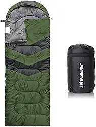 MalloMe Sacos de dormir para adultos e crianças - Saco de dormir ultraleve para caminhadas, clima frio e quente - leve e compacto, verão e inverno - meninas meninos 1 e casal 2 pessoas
