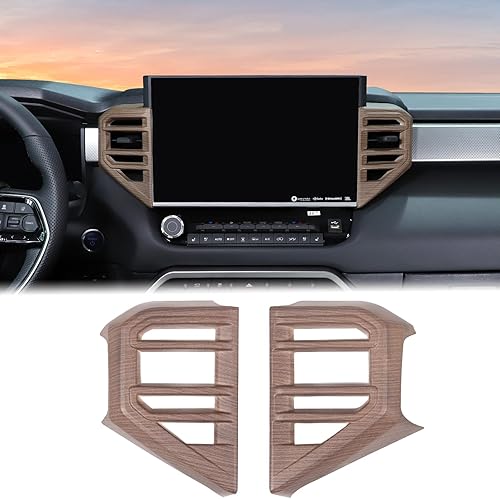 Vista 176 de Cubierta de salida de aire lateral para consola central de automóvil, compatible con Toyota Tundra 2022+ Sequoia 2023+ cubierta de panel de aire