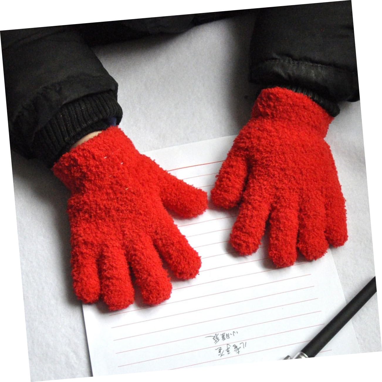 PACKOVE 30pares Guantes De Invierno Para Niño Niña Cálidos y Cómodos De Guantes Compactos Para Esquí y Uso Diario Vibrantes Oscuro