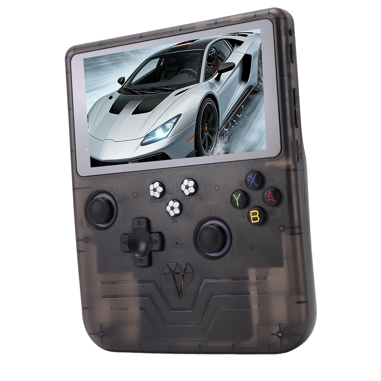 Console di Gioco Portatile retrò R60MAX, Console di Gioco retrò Portatile, per Videogiochi con Schermo IPS da 6", , Scheda da 128 GB, Supporto Emulatore 30+, Batteria da 6000 MAh (Grigio