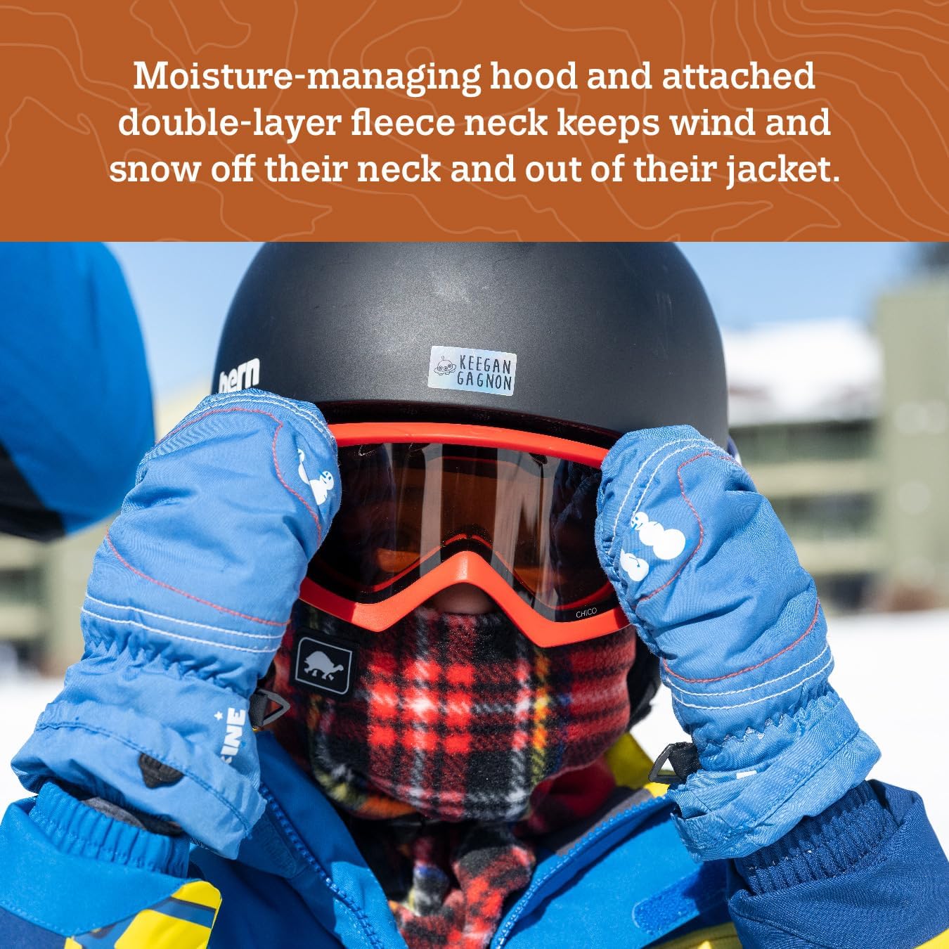 Turtle Fur Kids Shellaclava Playful Prints Fleece Neck Warmer Helmet Liner Winter Balaclava Hood, Ages 3-6 - Image 3