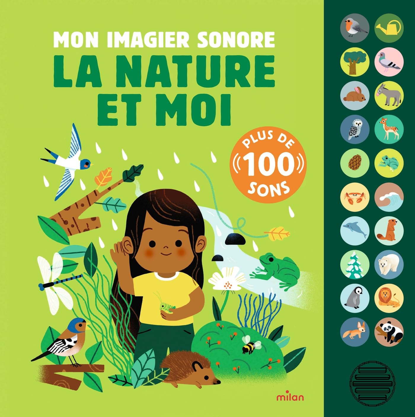 Milan Mon grand livre sonore Mon imagier sonore : la nature et moi