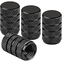 4 Pcs Aluminum Tire Valve Stem Caps Black Universal Car Bike | 4 pack aluminum tire valve stem caps, black universal car bike tyre valve dust covers for auto motorcycle bicycle wheel
