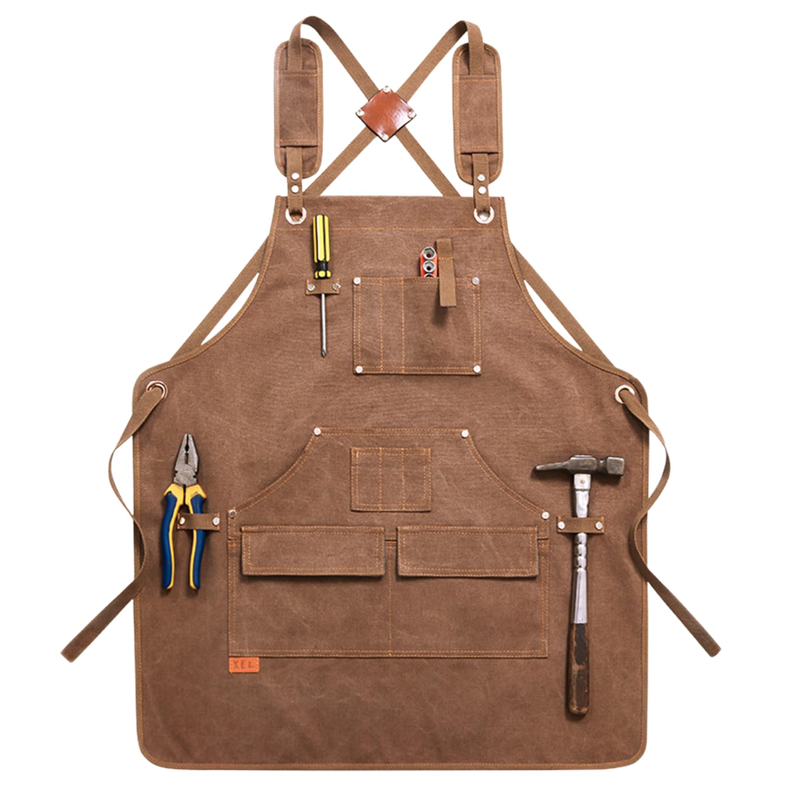 Grembiuli, Grembiule da cuoco for uomo e donna, grembiuli in tela con tasche, grembiule lavoro for cucinare giardinaggio