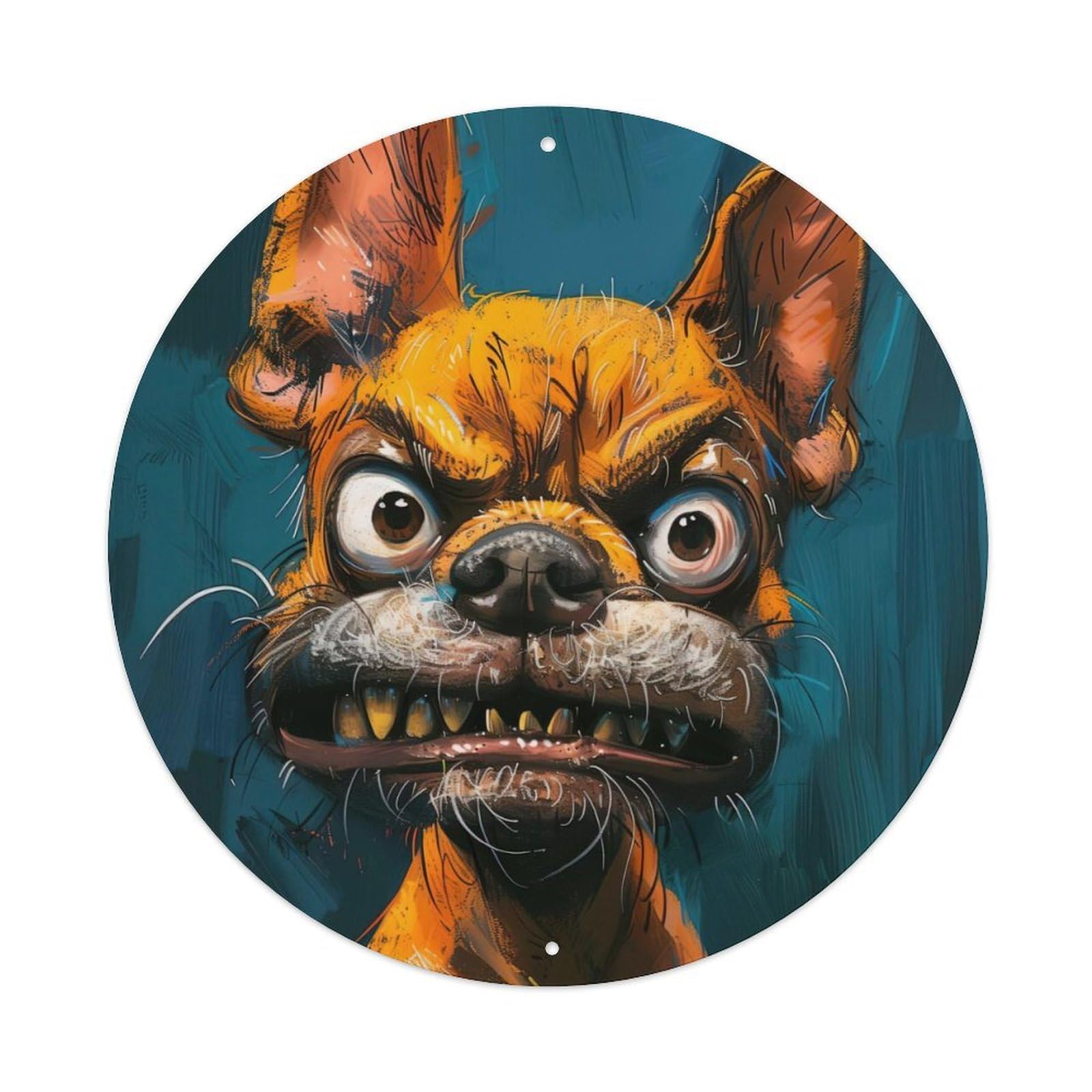 Animal Street Bully Dog Metal Tin Sign