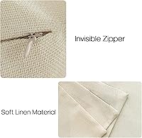 Vista 5 de YCOLL Juego de 4 fundas de almohada navideñas de 18 x 18 pulgadas, modernas fundas de almohada para sofá para decoración navideña, funda de almohada