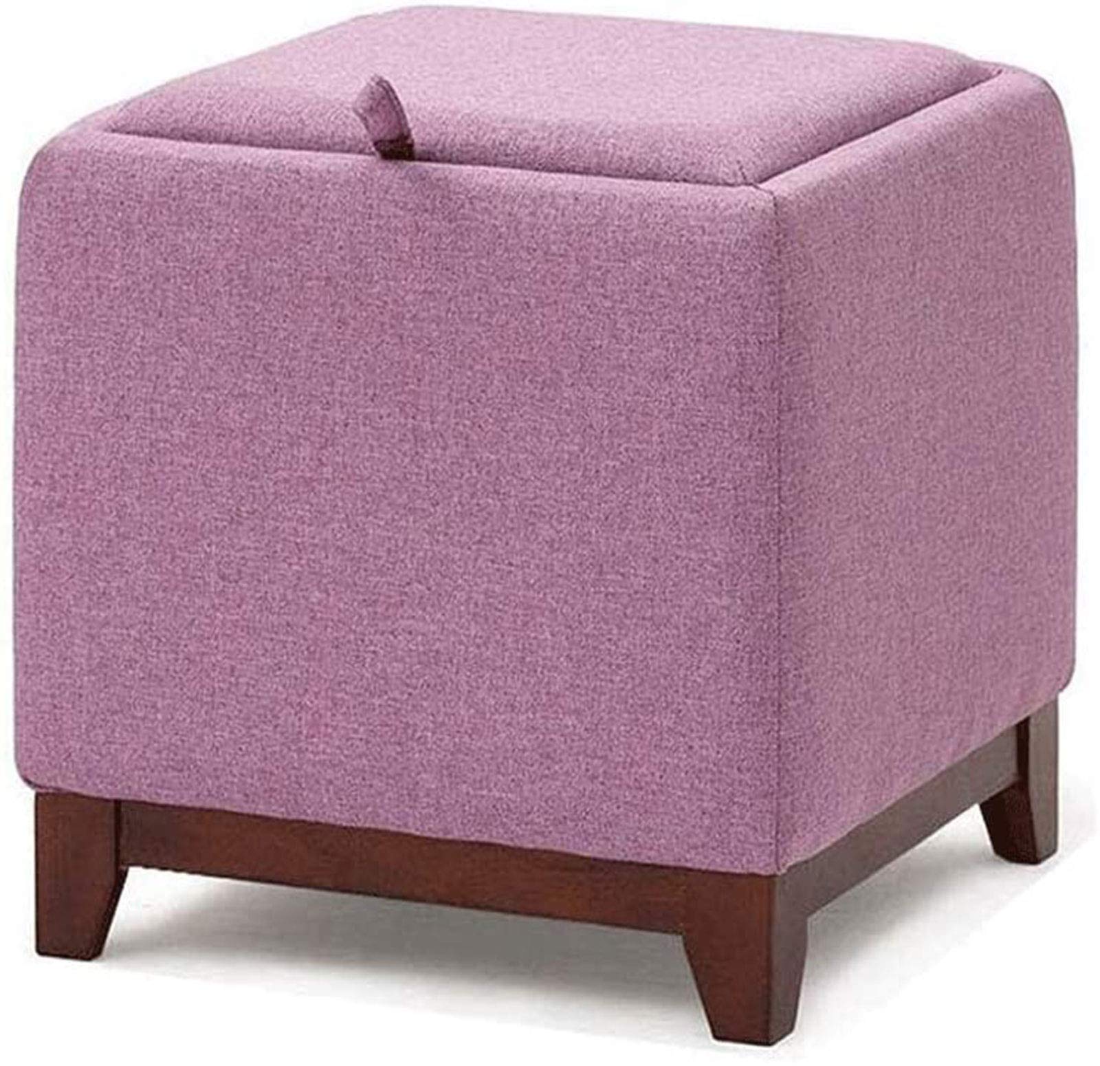 Repose-pieds et tabouret de rangement en bois massif violet