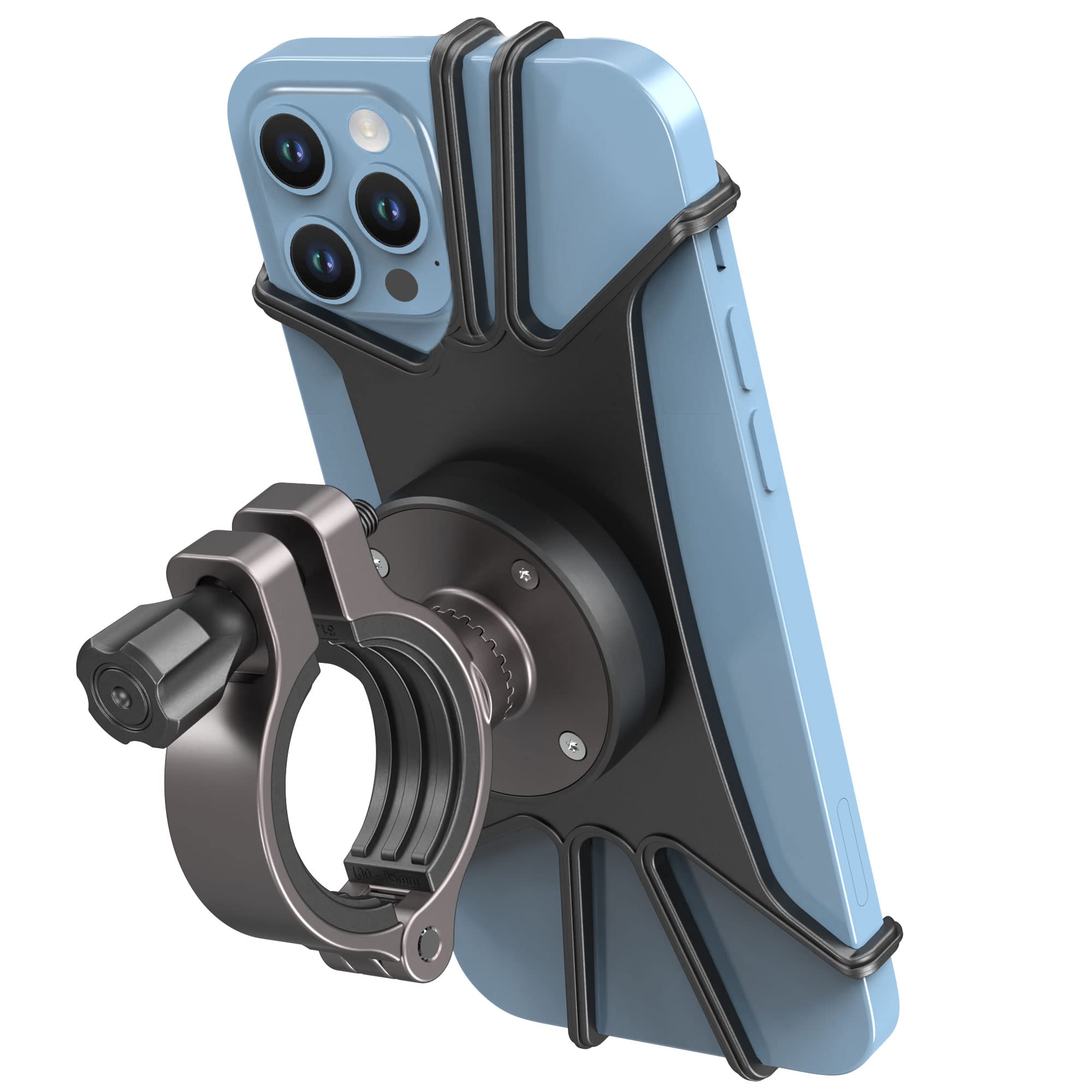 Cozycase Uniwersalny uchwyt na telefon komórkowy rower/motocykl [odblokowanie jednego przycisku + automatyczna blokada] uchwyt na telefon komórkowy do iPhone 15 14 13 12 11 Pro Max/XR/XS/X / 8/7 i 4,7