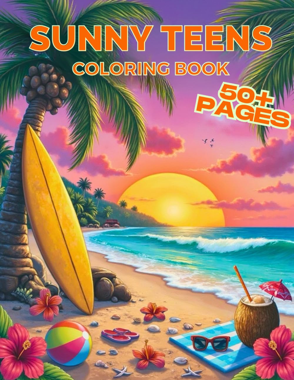 Sunny Teens Coloring Book