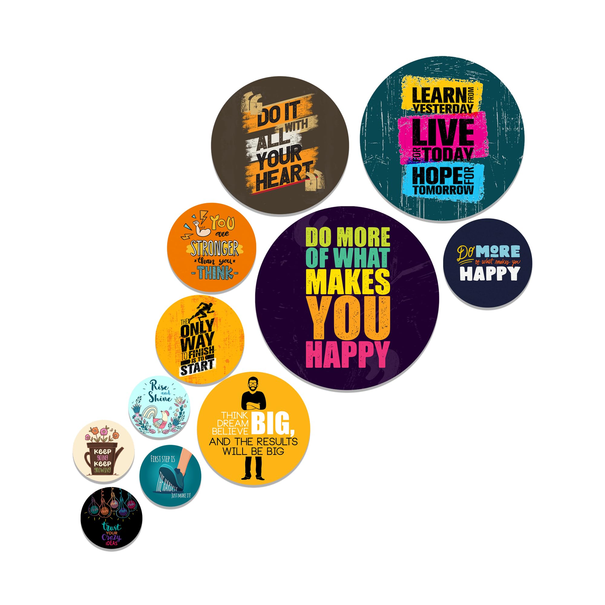 Decor Smart Wooden Home Decor | Wall Decor | Motivational Quotes Art | Positive Thinking | Inspirational Wall Hanging | Modern Design | Uplifting Words | Office Decor | Living Room Decor (WPS_111)-image-39