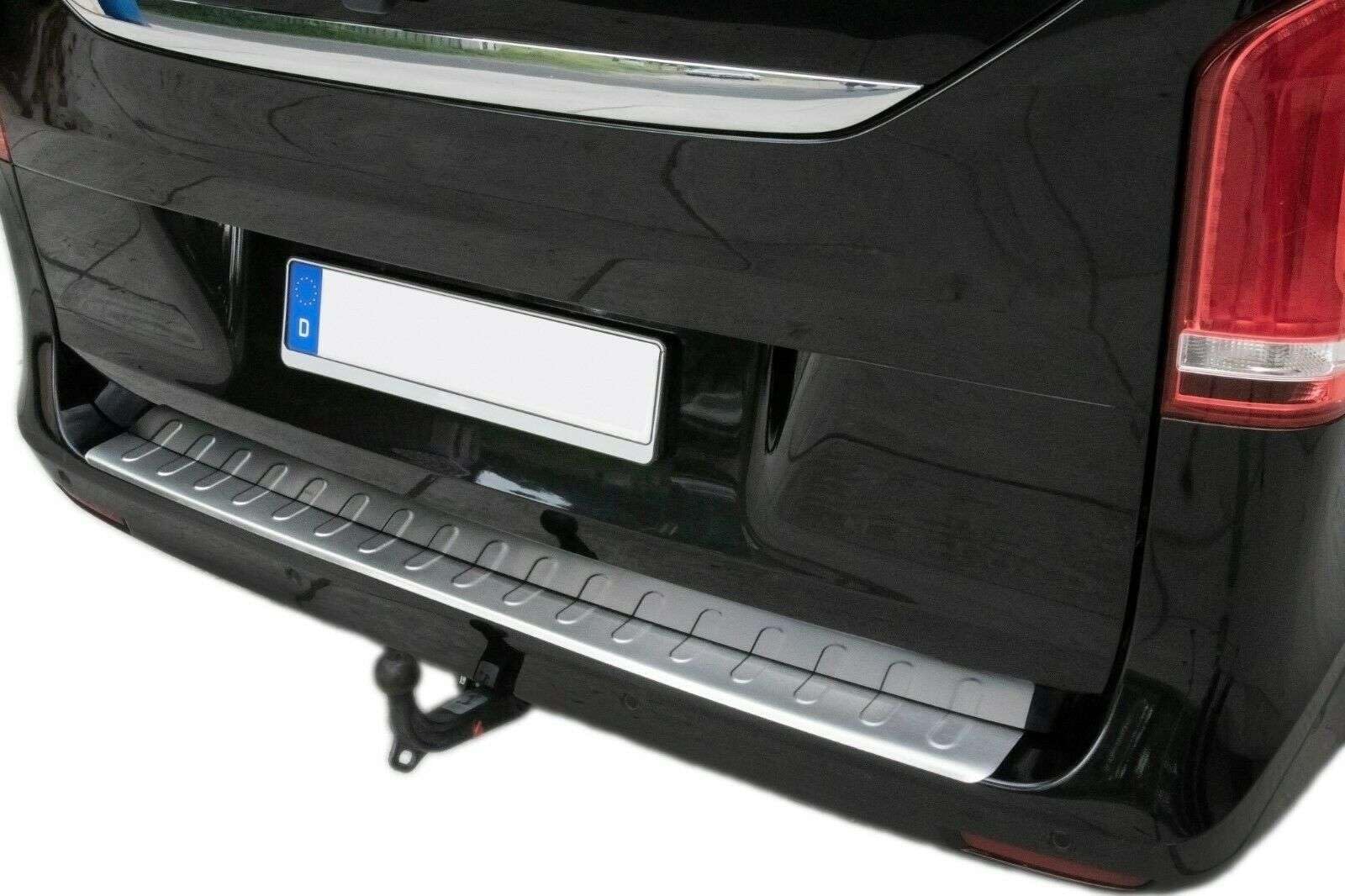 Recambo | Protector de Parachoques Trasero | Compatible con Mercedes Vito Clase V W447 | Acero Inoxidable Mate | Protección Borde de Carga