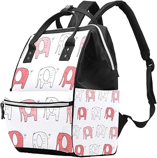 Mochila de pañales para bebé, para mamá, dibujada a mano, color azul, grande, para pañales de maternidad, multifuncional, impermeable, mochila de trabajo de viaje