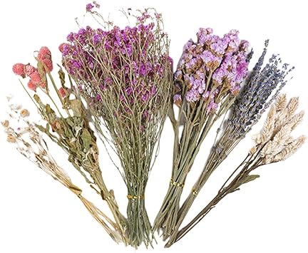 Hamster Dried Flower Bedding - Natural Ear Of Grain Flower - Hamster Bedding Flowers - Hamster Floral Bedding - Habitat Decor Sprays Set For Hamsters, Flower Bedding Habitat Decor, Hamster Accessories