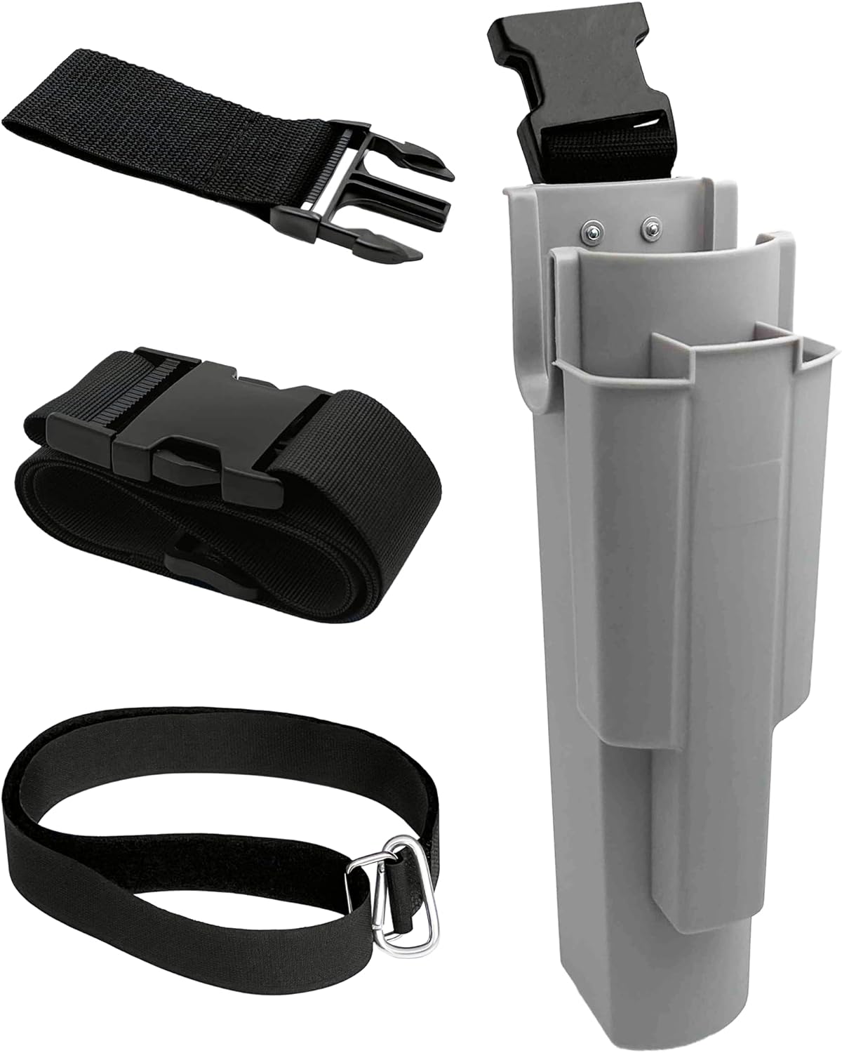 Window Cleaning Holster with Belt, Removable Side Bucket, Detachable Squeegee Holder Tool, Carry Multiple Tools on Waist, Ideal Cleaners Kit