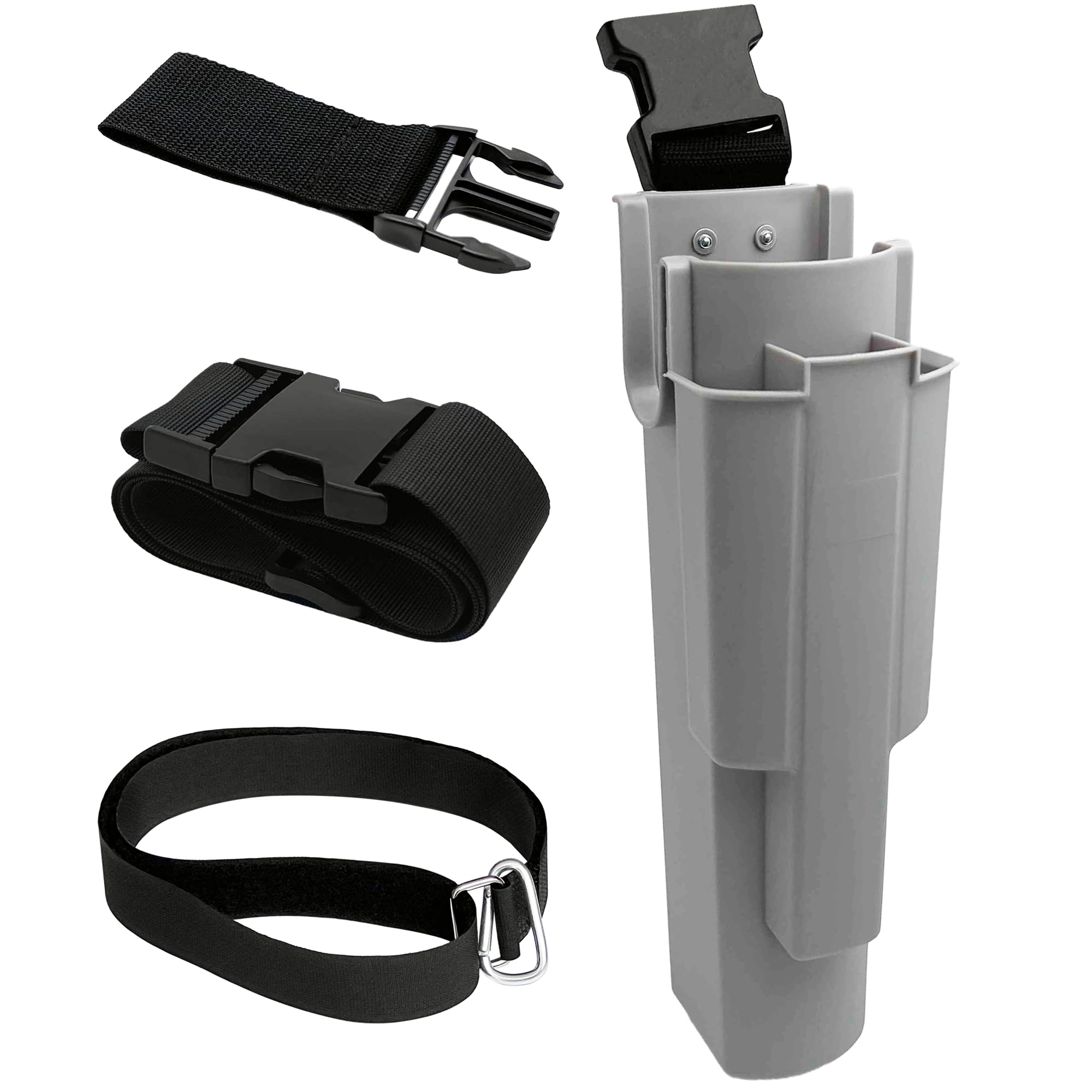 Window Cleaning Holster with Belt, Removable Side Bucket, Detachable Squeegee Holder Tool, Carry Multiple Tools on Waist, Ideal Cleaners Kit