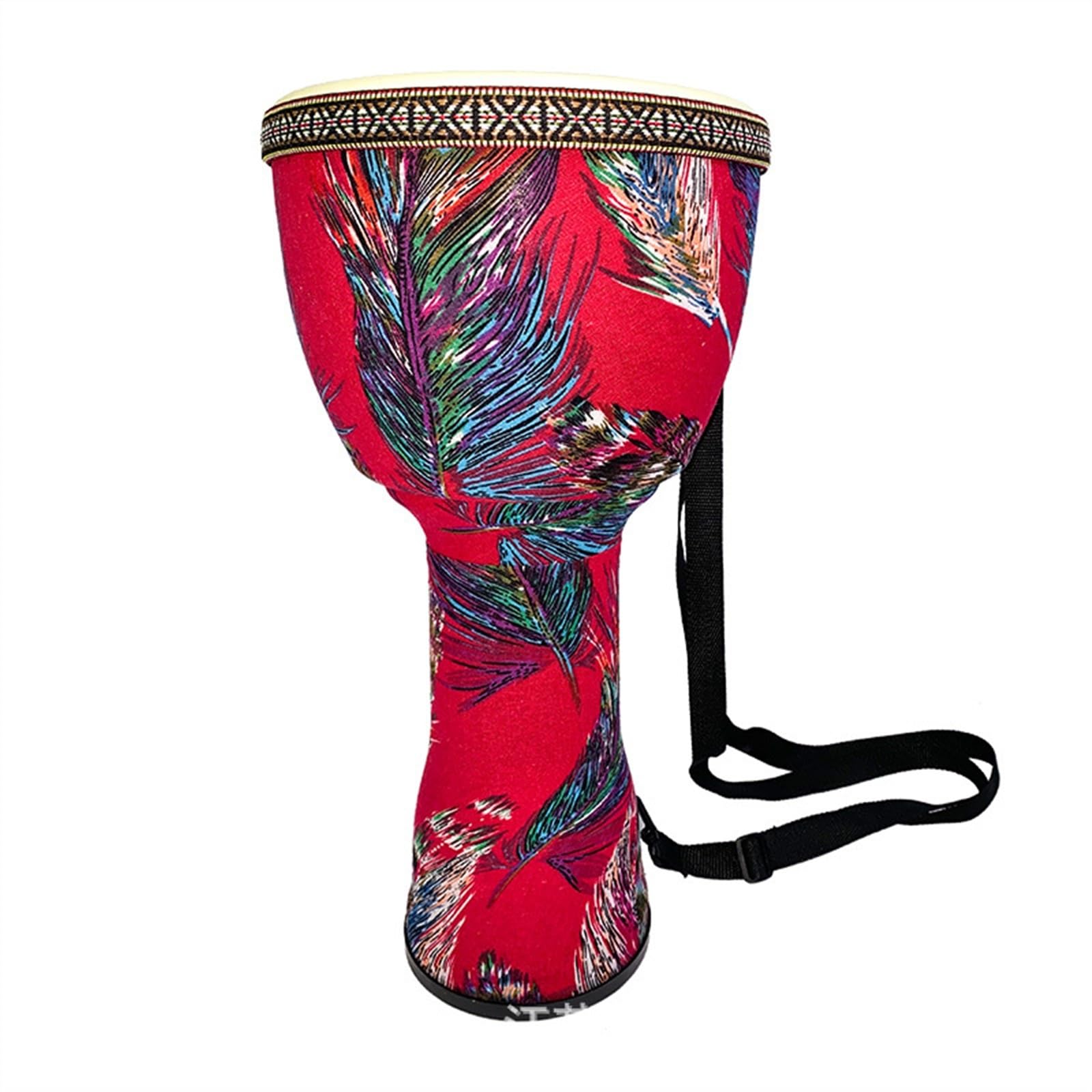 Professional Djembe Tamburo Africano Timpanato Tamburello Africano Per Principianti Adulto Tamburo A Mano In ABS Con Cinturino (Color : 8 inches)