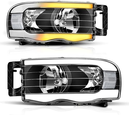 Miniatura 28 de DWVO Conjunto de faros delanteros compatible con Dodge Ram 1994-2001 1500/1994 1995 1996 1997 1998 1999 2000 2001 2002 Dodge Ram 2500 3500 de OE
