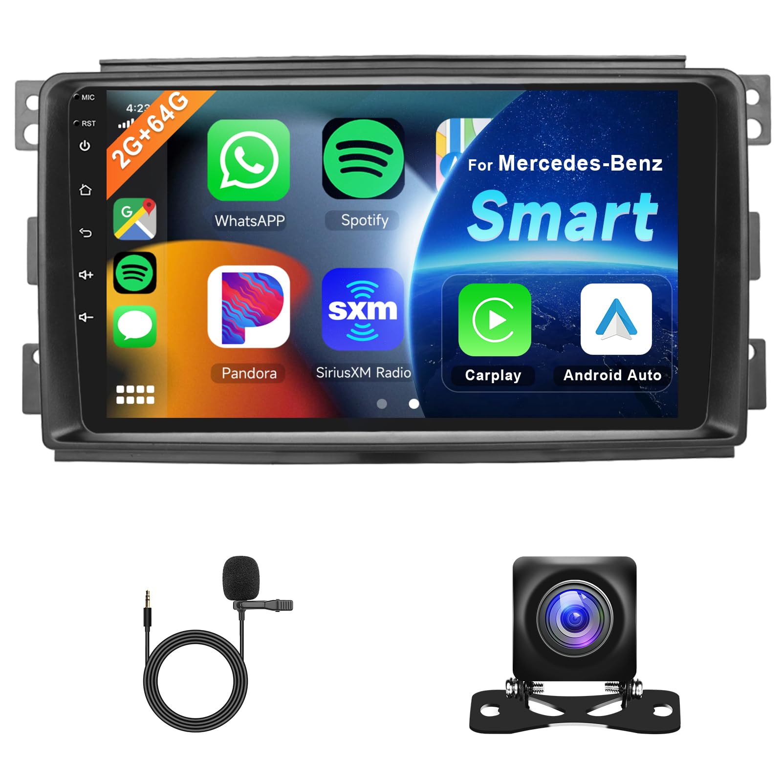 Autoradio Android Carplay sans fil écran tactile GPS Bluetooth pour ML GL