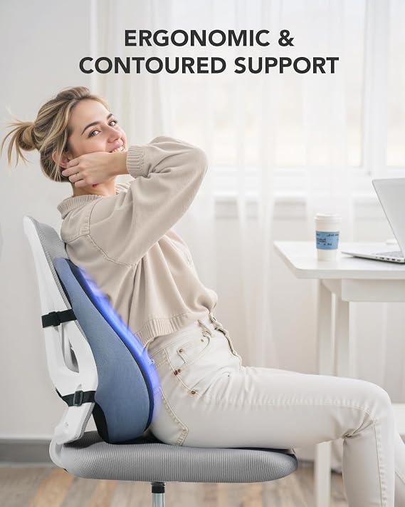 HUANUO Lumbar Support Pillow, Ergonomic Seat Cushion