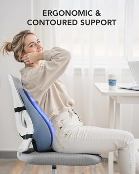 HUANUO Lumbar Support Pillow, Ergonomic Seat Cushion