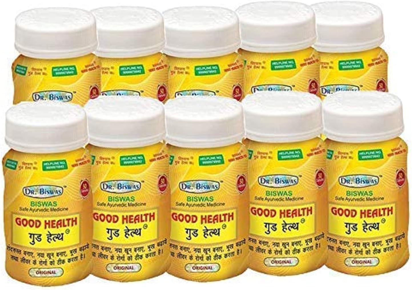 (Pack of 10) Dr.Biswas Good Health (50 Capsules Each) - by pharmacylife