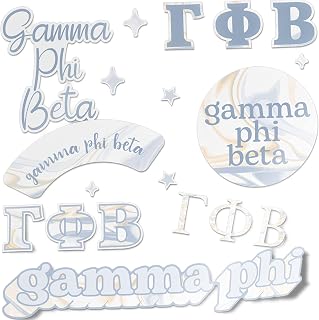 Desert Cactus Gamma Phi Beta Sticker Sorority Marble Decal Laptop Water Bottle Car Sheet (Marble Sheet)