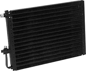 UAC Condensador de Ar Condicionado Universal CN 70008C A/C Alumínio Preto Montagem em Painel