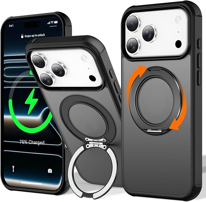 USIONE Magnetic Ring Case for iPhone 17 Pro