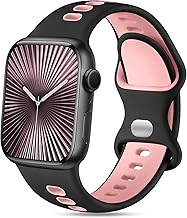 Witzon Sport Band Compatible with Apple Watch Bands for Men Women 46mm 45mm 44mm 42mm 41mm 40mm 38mm 49mm, Soft Silicone Strap Breathable Replacement for iWatch Ultra Series 10 9 8 7 6 5 4 3 2 1 SE