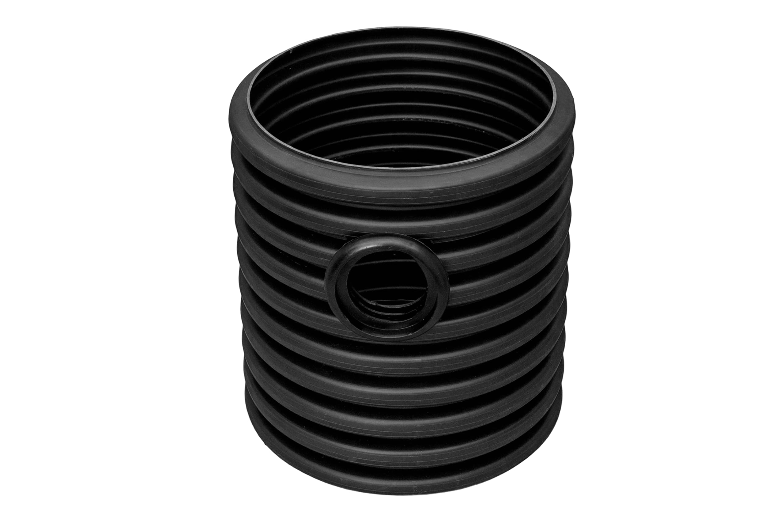 Wellrohr DN425/0,5m 1xDN110 Anschluß KG Rohr Sickerschacht Drainageschacht Kontrollschacht Wartungsschacht Brunnendeckel Pumpensumpf