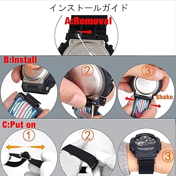 Amazon.co.jp: 弾力性交換バンド 用のgショックDW-5600 / GA-2100 / GW