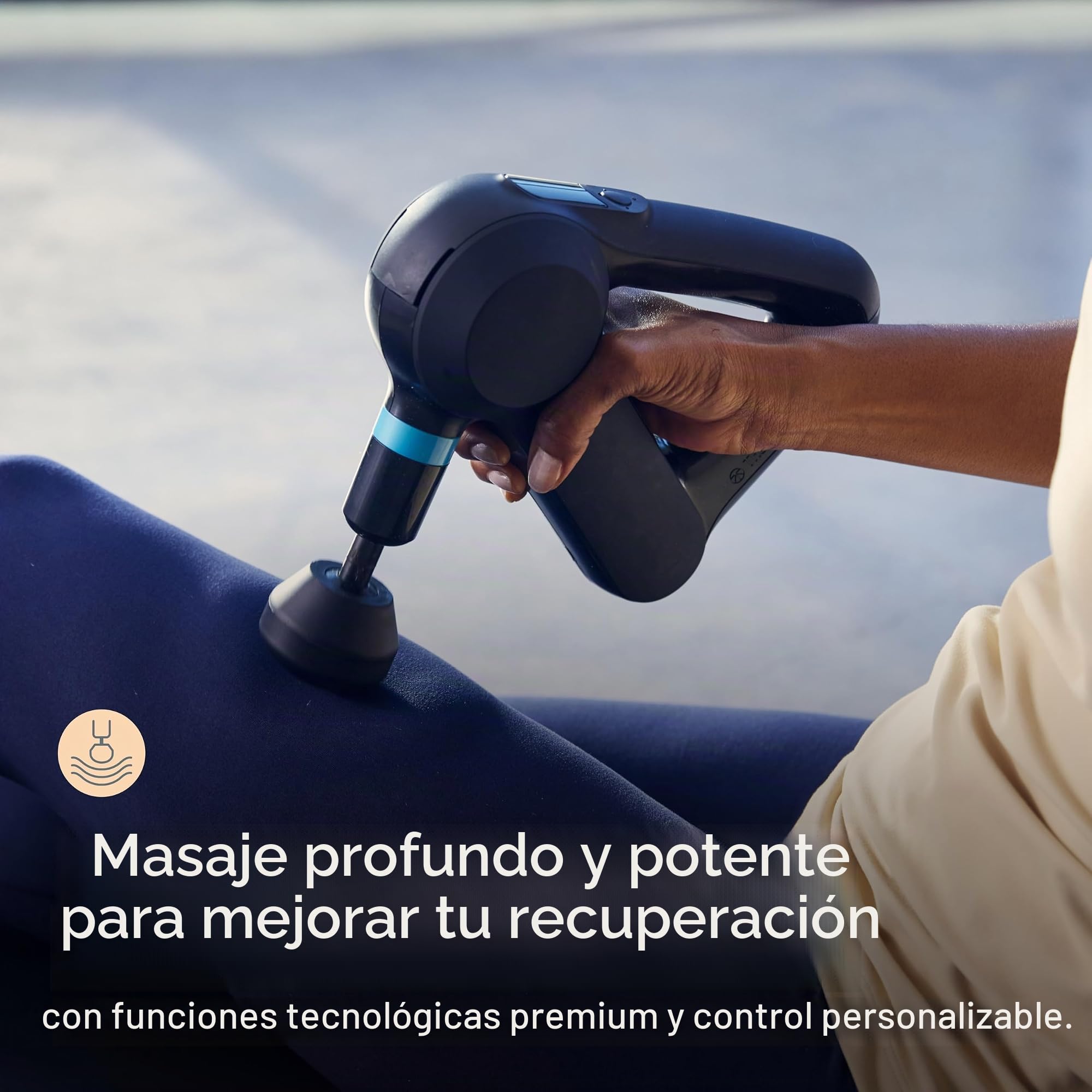 TheraGun Elite - Handheld Electric Massage Gun - Bluetooth Enabled Percussion Therapy Device for Athletes - Powerful Deep Tissue Muscle Massager with QuietForce Technology - 5th Generation - Black